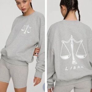 Good American Zodiac Boyfriend Libra Crewneck Sweatshirt